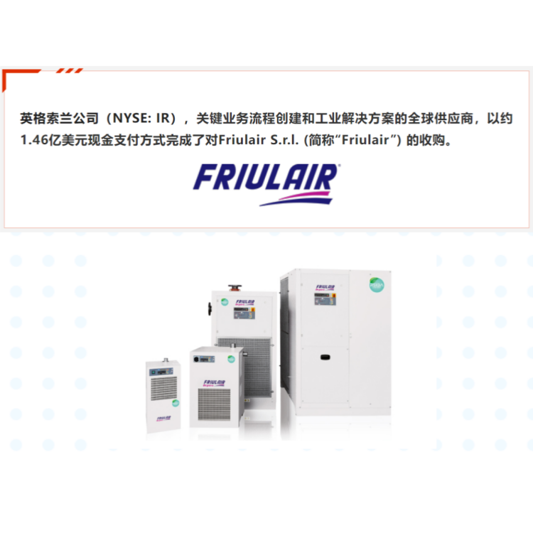 <strong>英格索兰完成对Friulair的收购</strong>